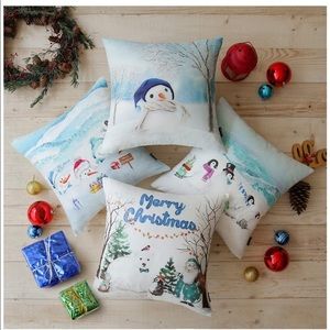 Winter wonderland pillow covers .  NWT